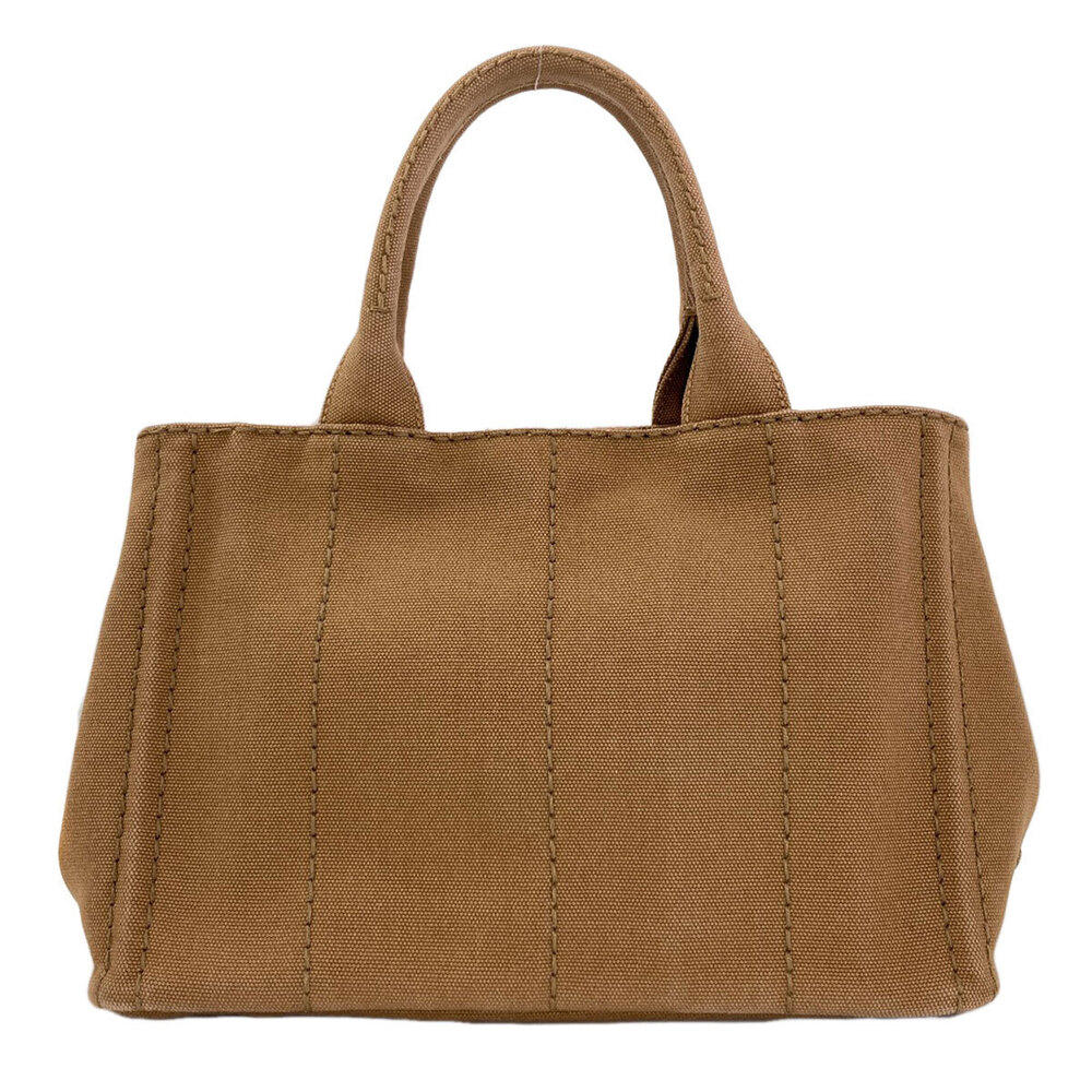 Prada Handbag 2way Canapa Canvas Black